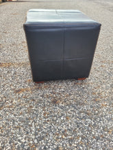 Load image into Gallery viewer, Square Faux Leather Ottoman
